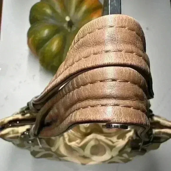 Coach Kristin Op Art Sateen Zip Top Tote Shoulder Bag #16813 - Picture 9 of 16